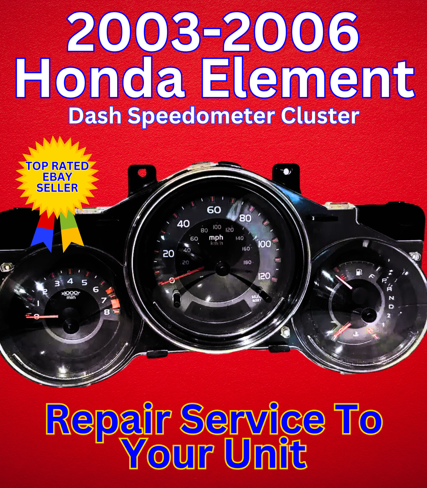 2003-2006 Honda Element Speedometer Gauge Cluster Repair Service to Your Unit
