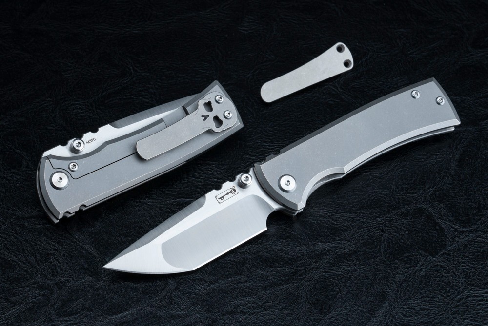 Chaves Knives Ultramar Redencion Street Satin Tanto Blade w/ Titanium Handle