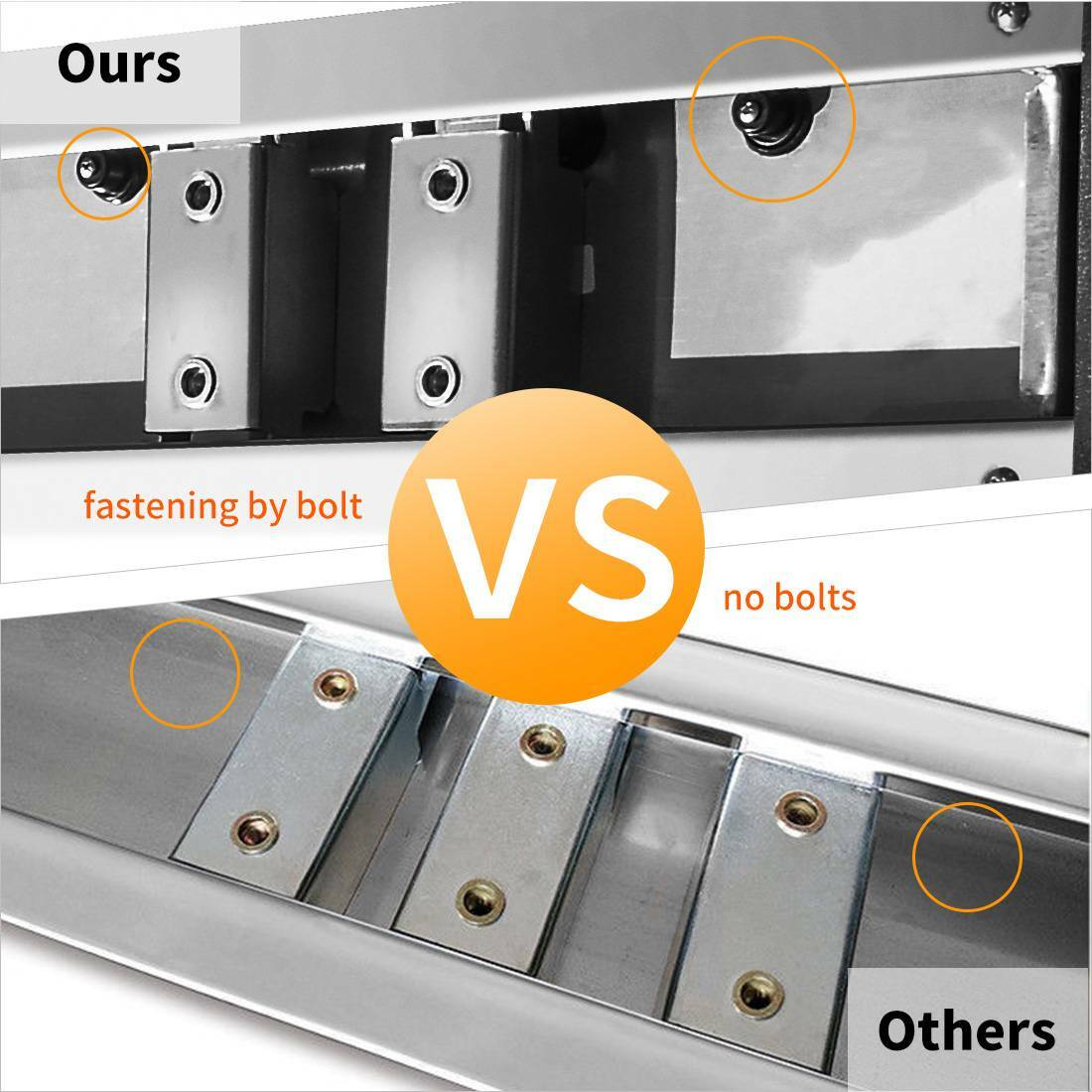 6" Running Boards for 07-18 Silverado Sierra 1500 2500HD Crew Cab Side Step Bars