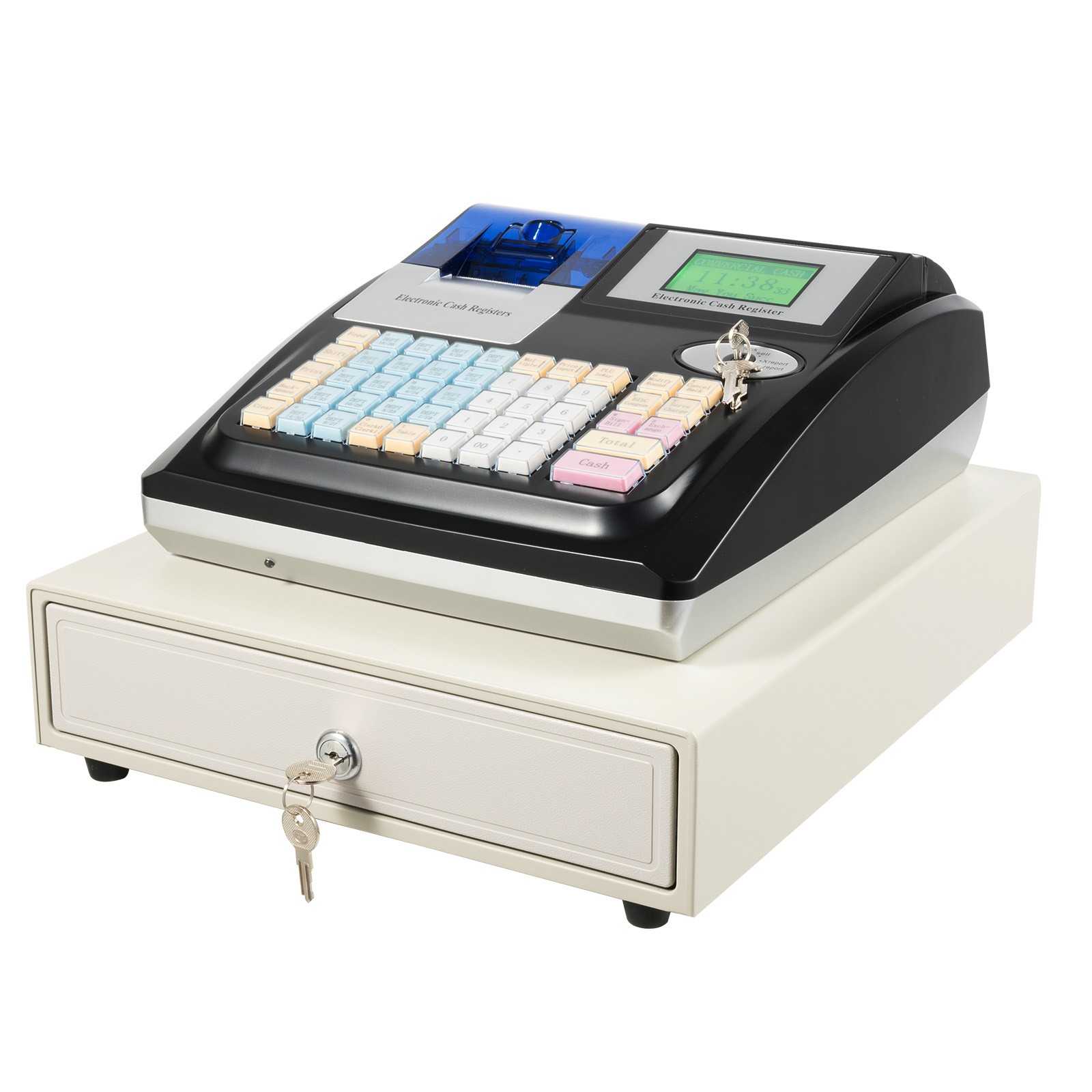 Electronic Cash Register POS System 48 Keyfor Supermarket Retail Restaurant New