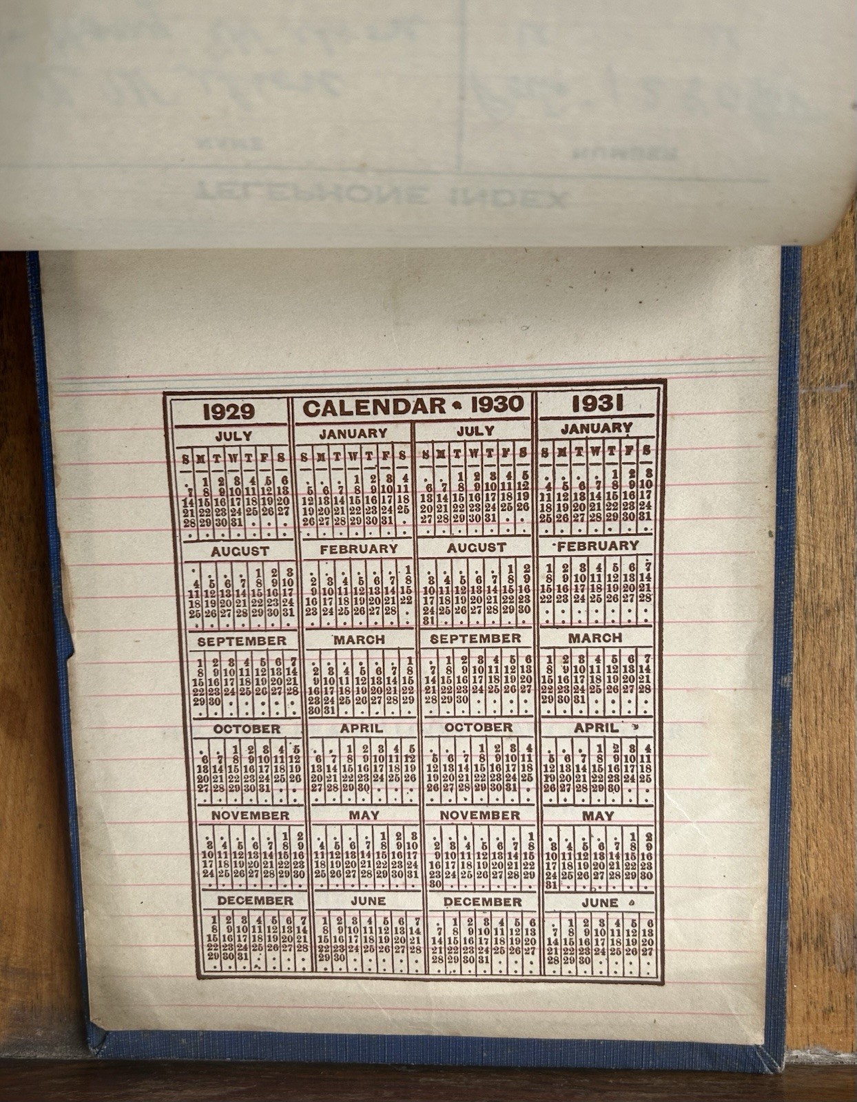 1930 WILLOCK OIL Calendar EVERYTHING PETROLEUM Pittsburgh Pa x/r WAVERLY +Spooky