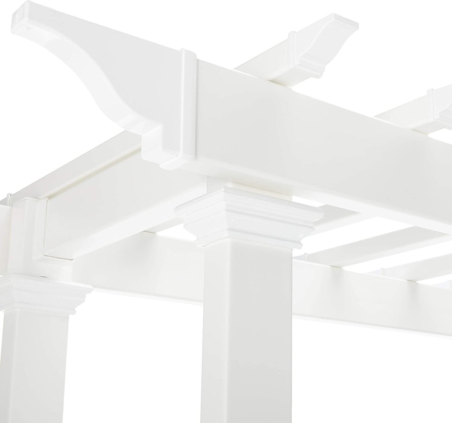 VITA WESTHAVEN Arbor Decorative Vinyl Garden Patio Arch Wedding Trellis Lattice