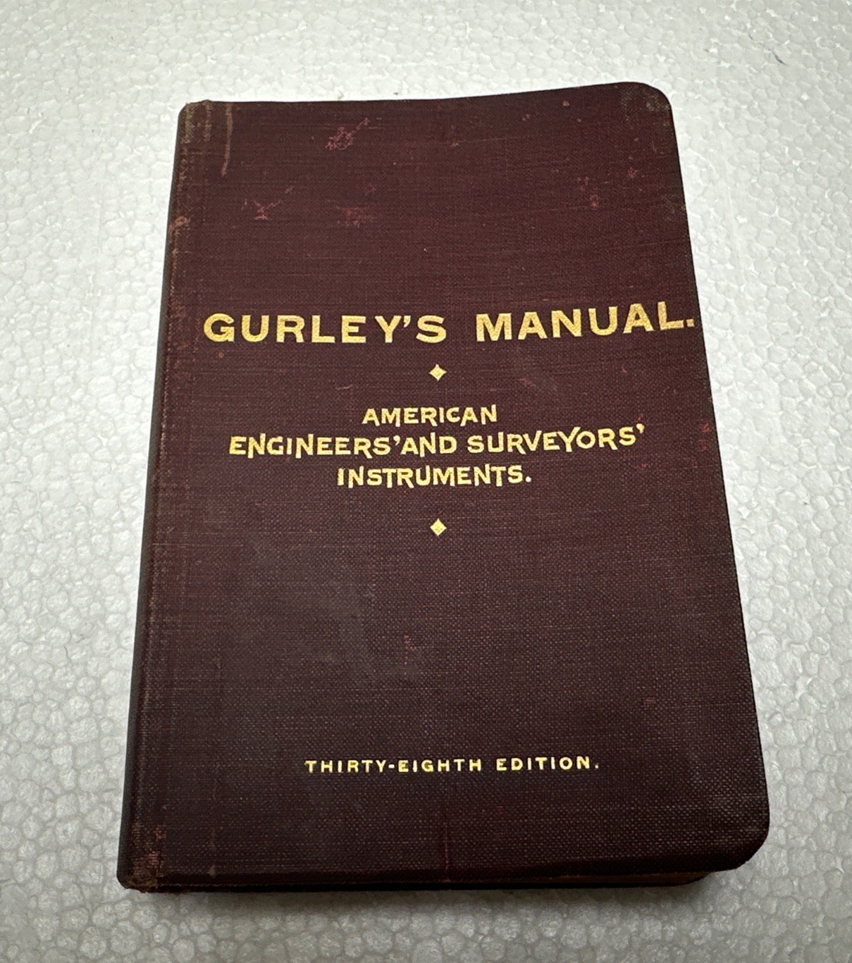 1905 Gurley’s Manual of American Engineers’ and Surveyors’ Instruments 38th Ed.