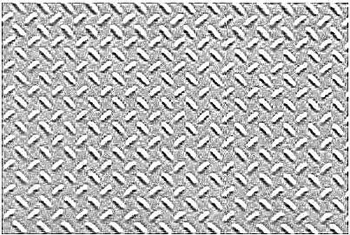 JTP Diamond Plate Pattern - G Scale - Model Scratch Building Plastic Sheet