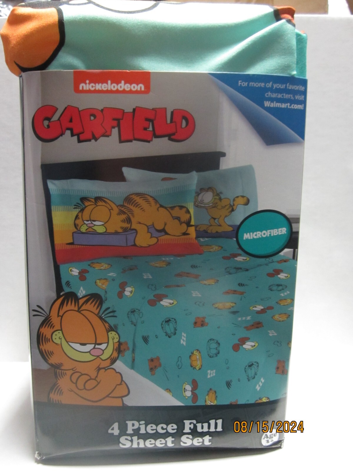 Nickelodeon Garfield 4-Piece "I Think Not" Full Sheet Set