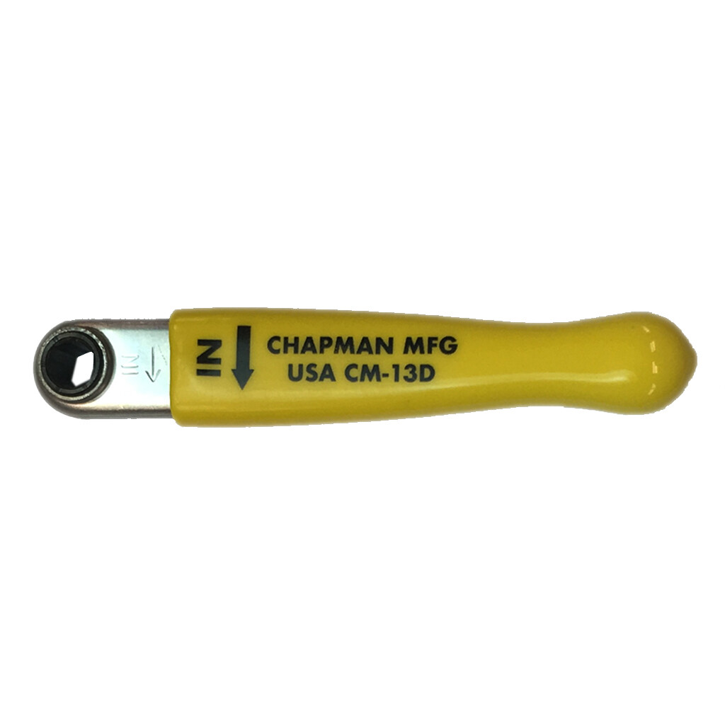 Chapman MFG Mini Ratchet with Dipped Handle - Yellow USA MADE