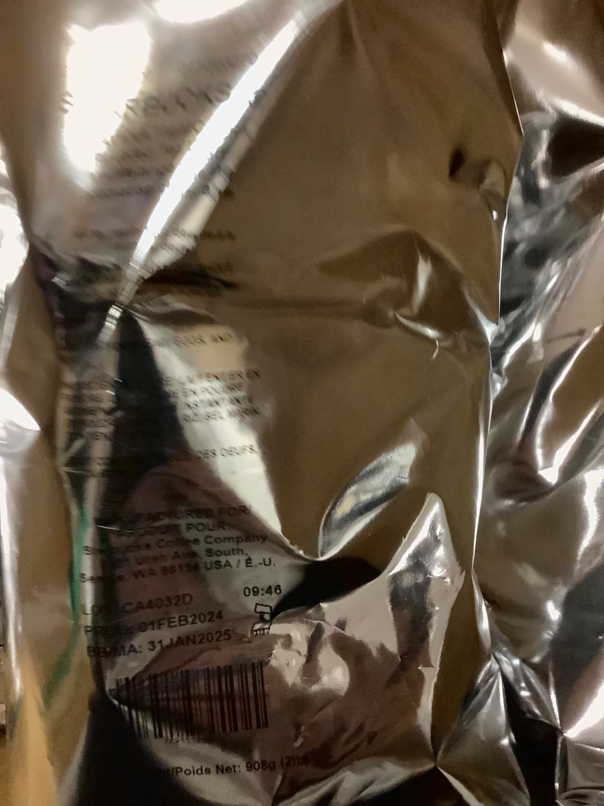 6*Starbucks 12421380 Teavana Chai Tea Latte Mix, Chai, 2 Lb Bag 12lb total read