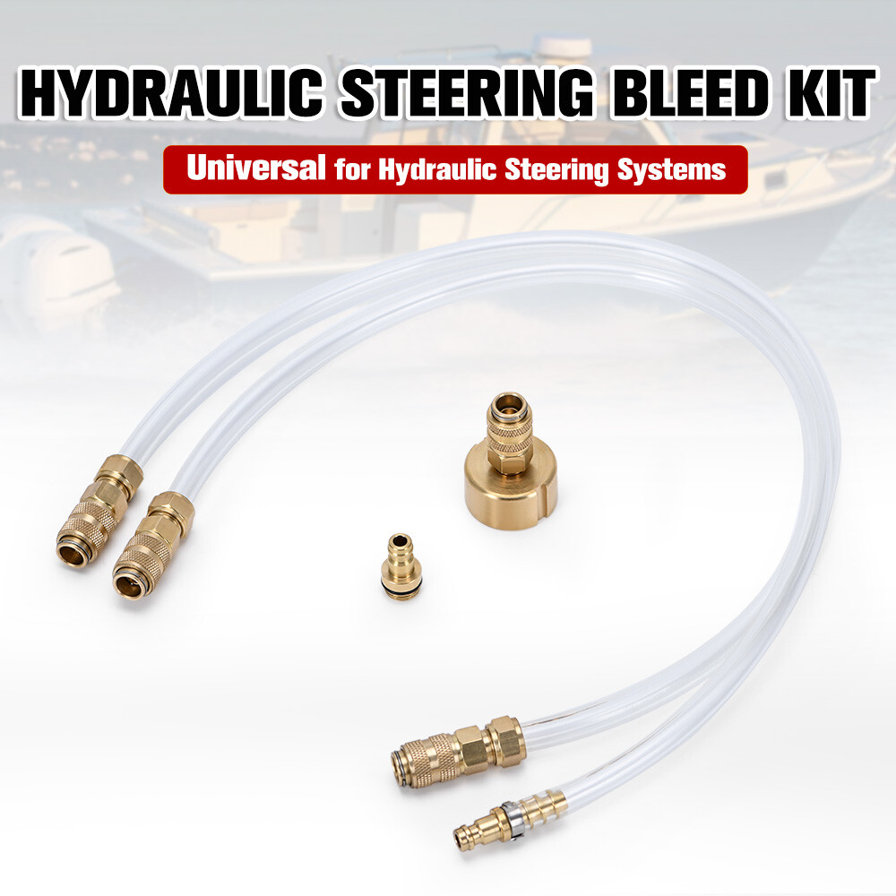 For Sea Star Hydraulic Steering Kit System Bleeder Filler Hose Boat Bleed Kit