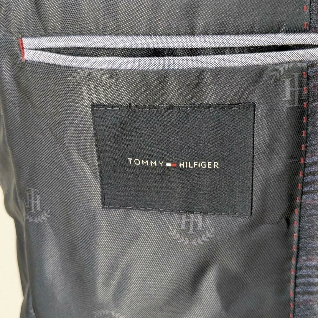 Tommy Hilfiger Mens Modern fit Sport Coat Blazer 36 R Navy Blue Plaid