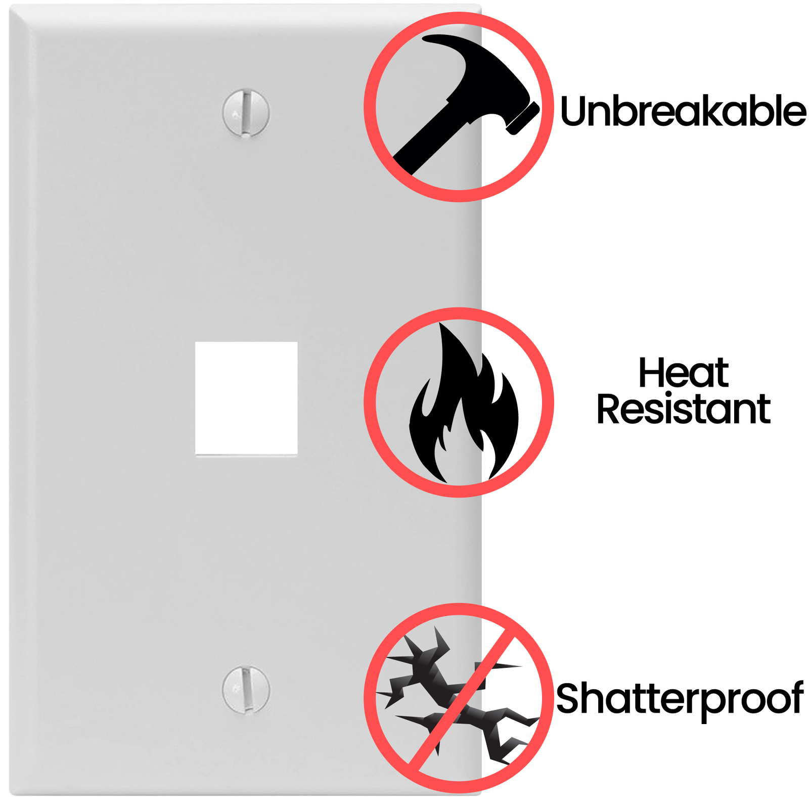 Keystone RJ45 Wall Plate Jack Insert CAT5e CAT6 White Lot