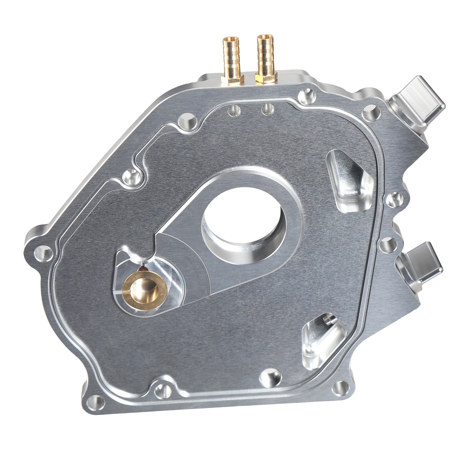 Dual Bearing Billet Side Cover For Predator 212cc Non-Hemi Silver