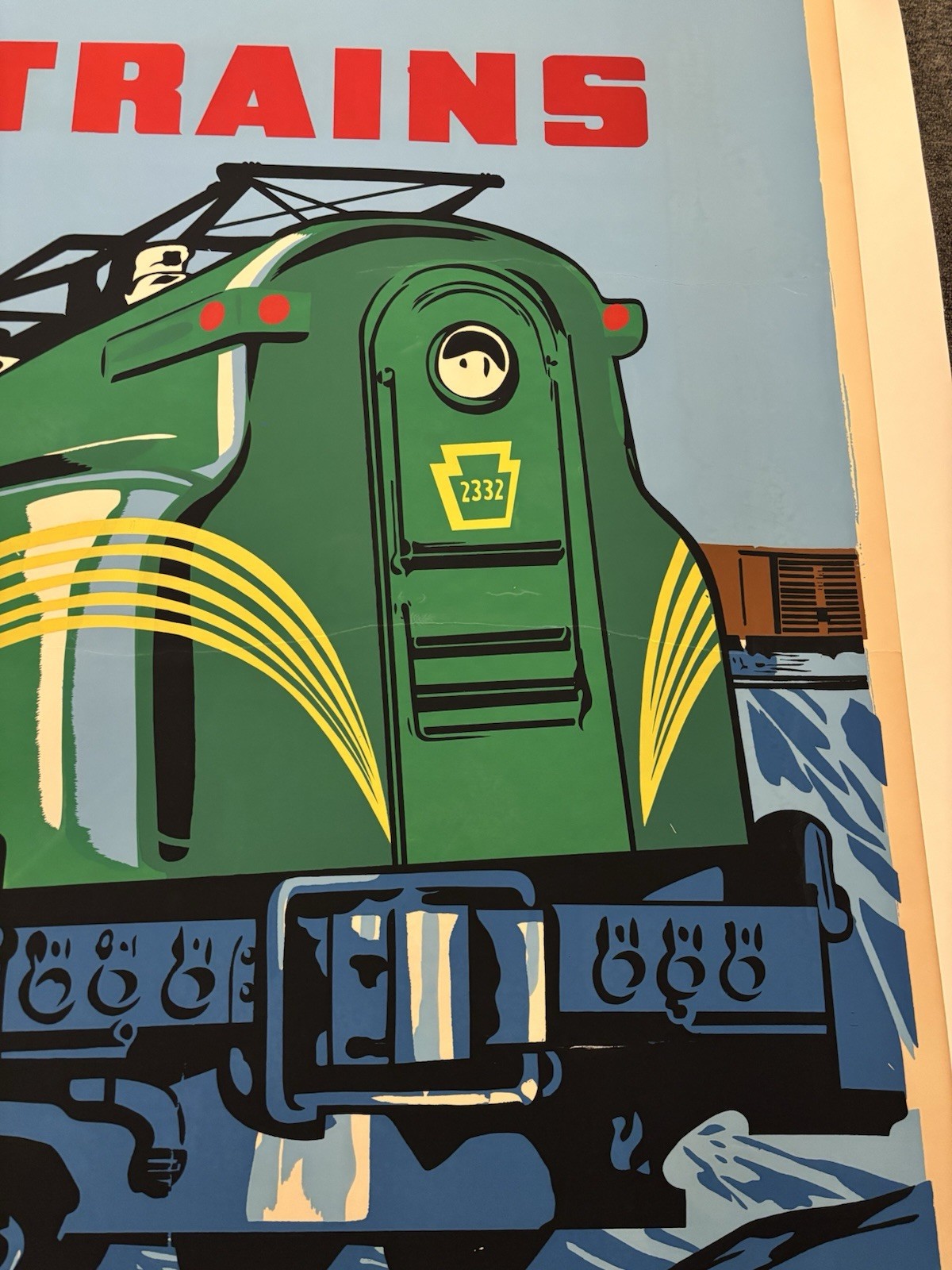 Original 1949 Lionel Deal Poster Linen Backed 46.25x86”