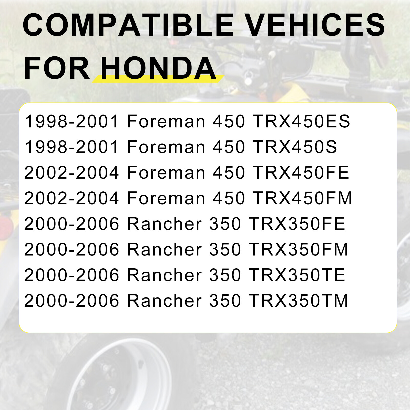 Carburetor Fiter Intake Manifold for Honda Rancher 350 TRX350 FE FM TE TM 00-06