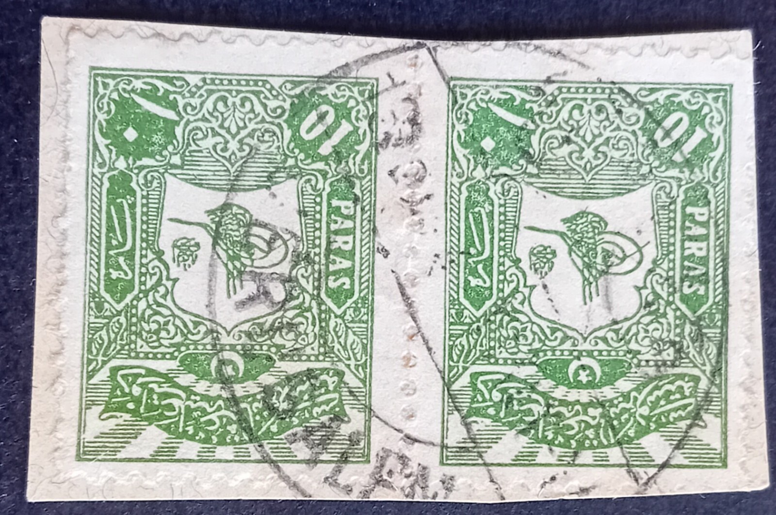 palestine ottoman turkey stamps with Jerusalem cancellation 1910 rare #L31/5
