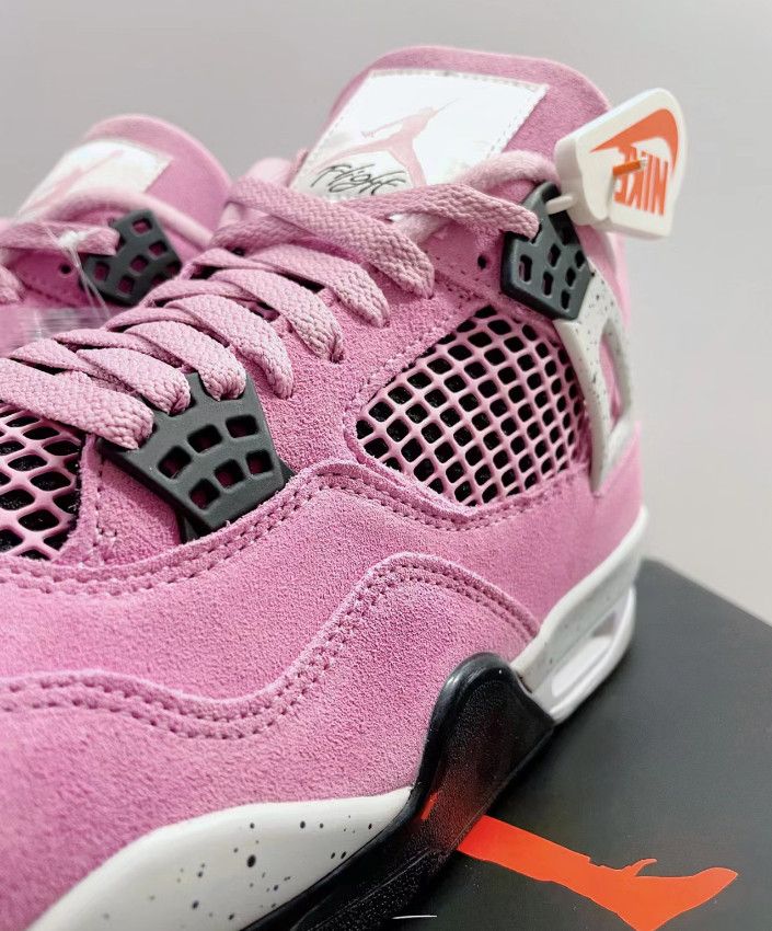 Jordan 4 Retro Pink Men/Women Mid Top Basketball Shoes
