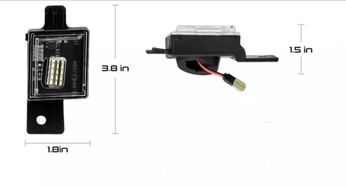 2 PCS LED License Plate Light For Chevy Silverado GMC Sierra Canyon 6000K White