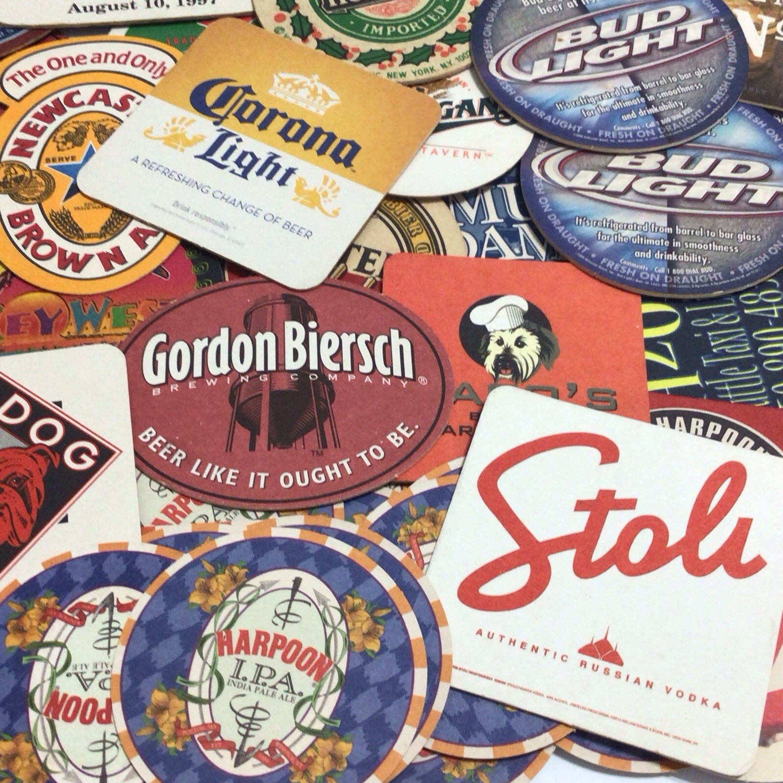 Vintage Mixed Lot of 125 Barware Beer Drink Coasters Liquor Pub Advertising
