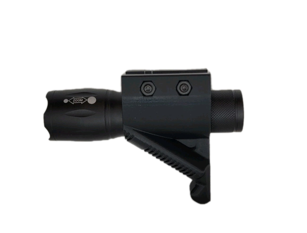 Picatinny Mount Tactical Flashlight - Angled - 2000 Lumen - Fox 2 Industries