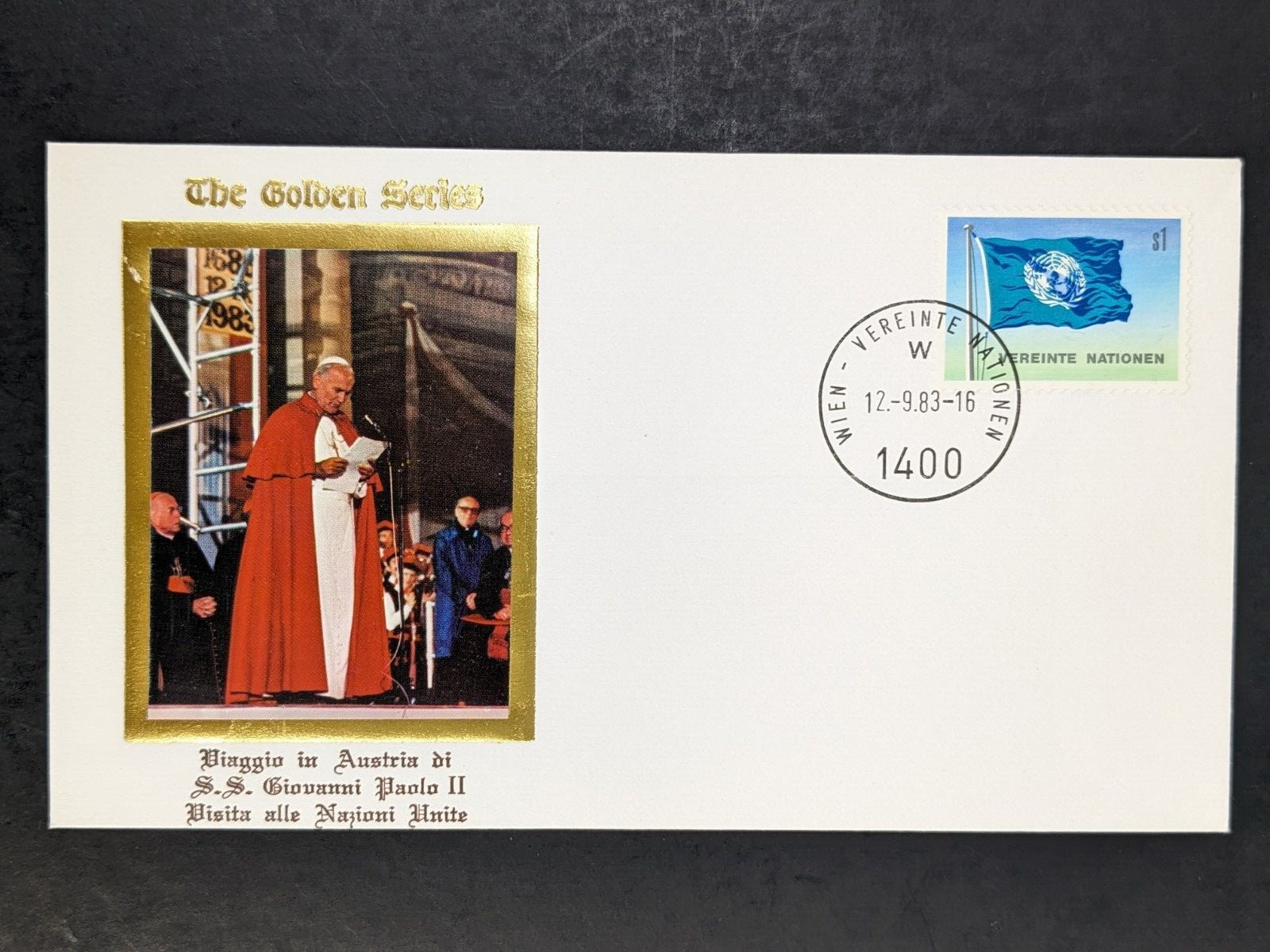 Pope John Paul II, The Golden Series Trip to Austria, 6 Covers Plus Stamps