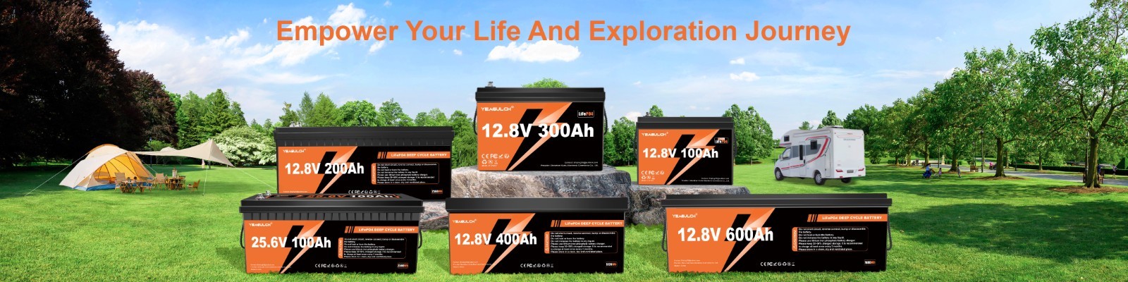 12V 300Ah (280Ah) LiFePO4 Battery With 200A BMS 3840Wh for RV Camping Off-Grid