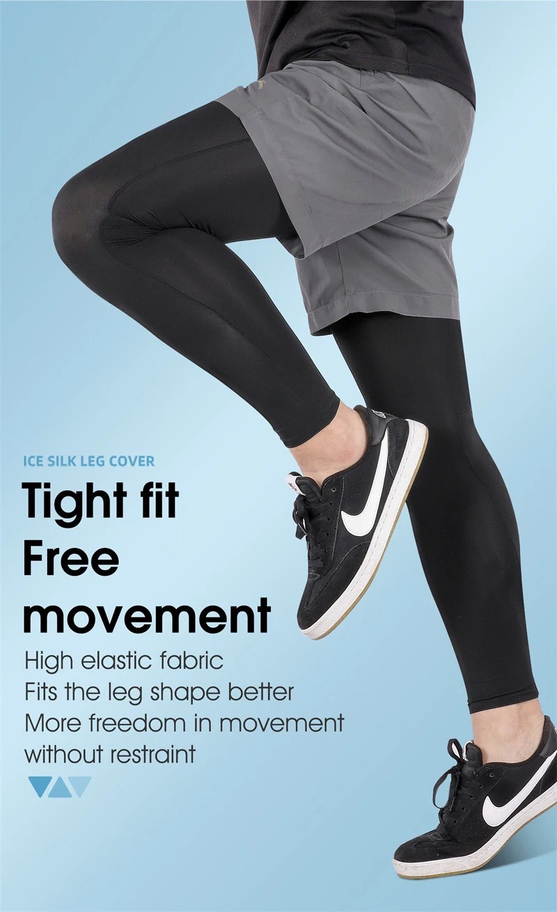 Compression Leg Sleeves UV Protection Sports Cycling Bike Gym Fitness Body Gift