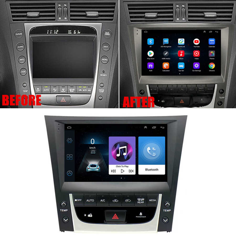 9" Stereo Radio GPS Wifi FM For Lexus GS GS300 GS350 GS430 GS450 GS460 2005-2011