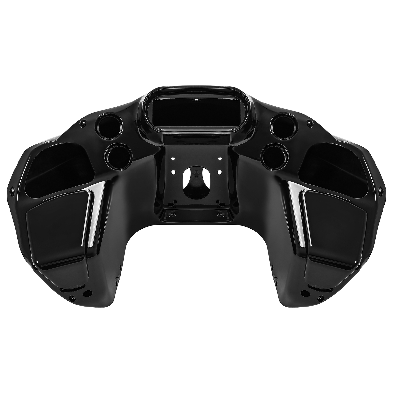 Vivid Black Front Inner Outer Headlight Fairing For Harley Road Glide FLTR 98-13