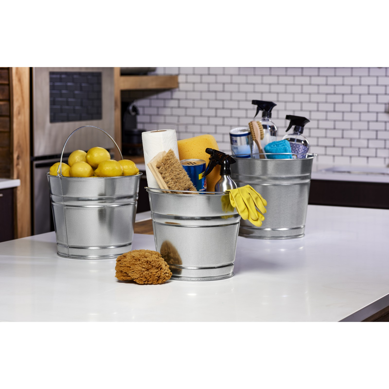 Behrens Metalware Classics, 8 Quart Galvanized Steel Pail, Capacity 2 Gal,