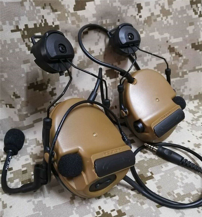 US!! Comtac-III C3 Tactical Communication Headset Noise Reduction Helmet Headset