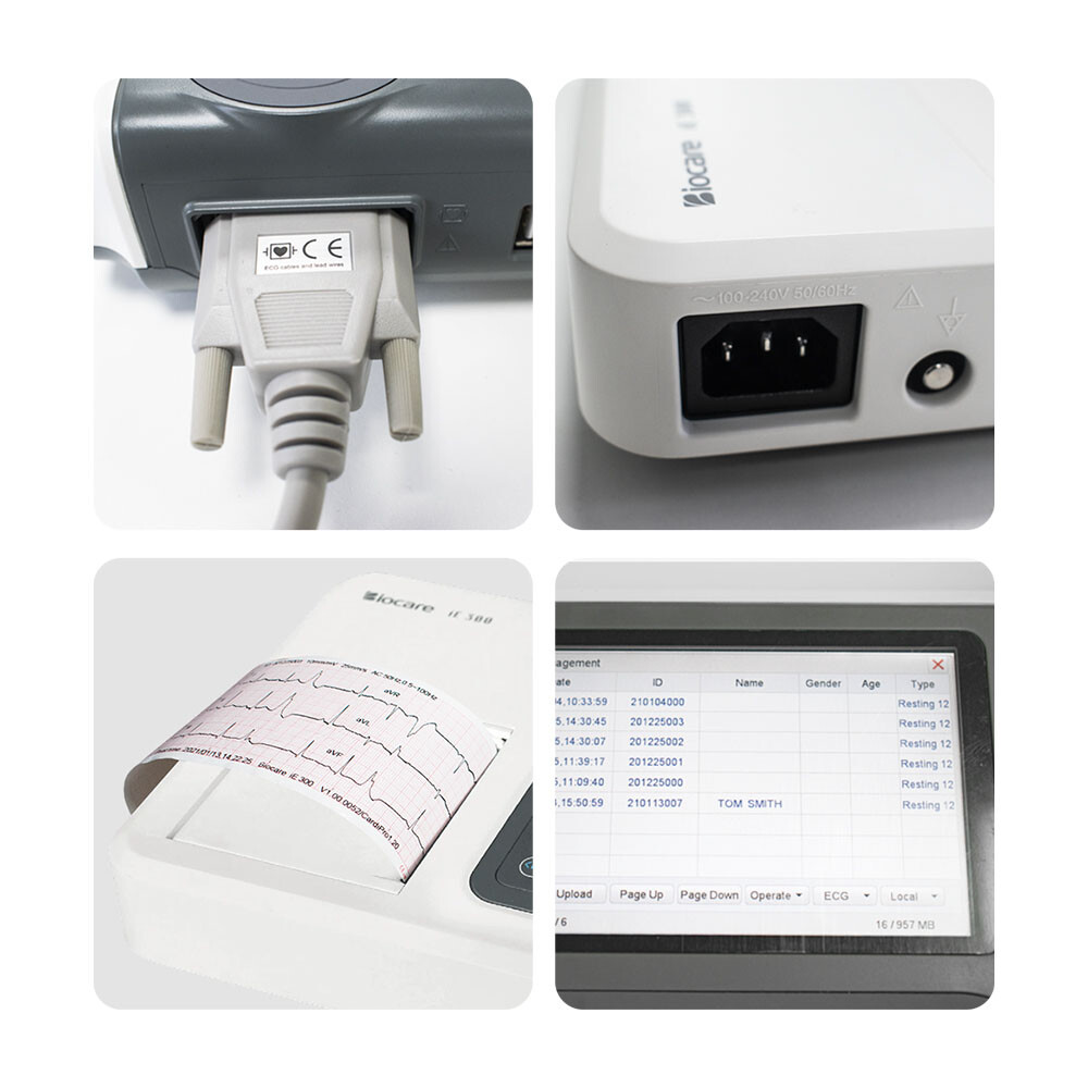 Biocare 12 lead ECG Machine Portable with Au-to Analysis Diagnosis ECG, Printer
