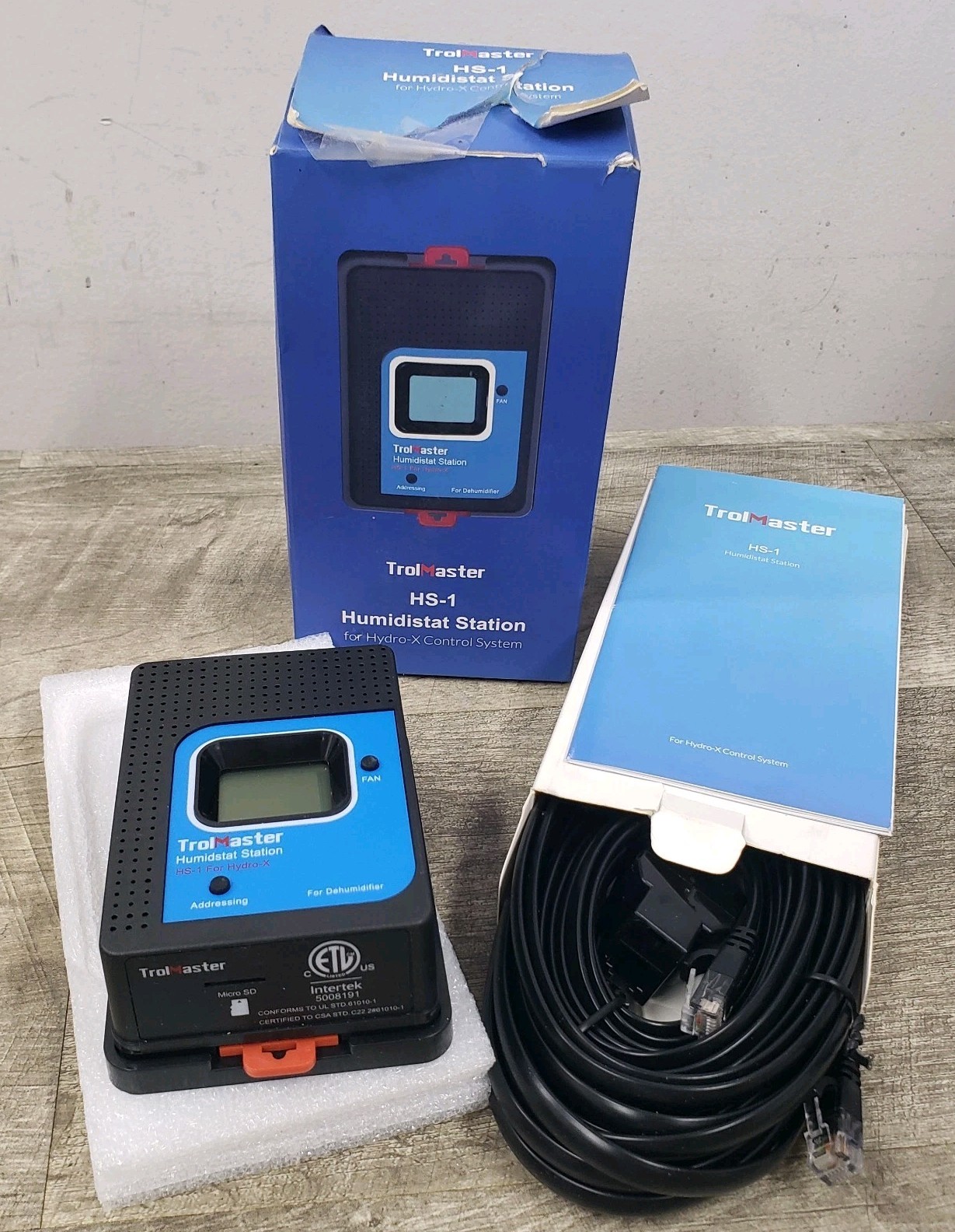 *NEW/Open Box* Trolmaster HS-1 Humidistat Station for Hydro-X Control System