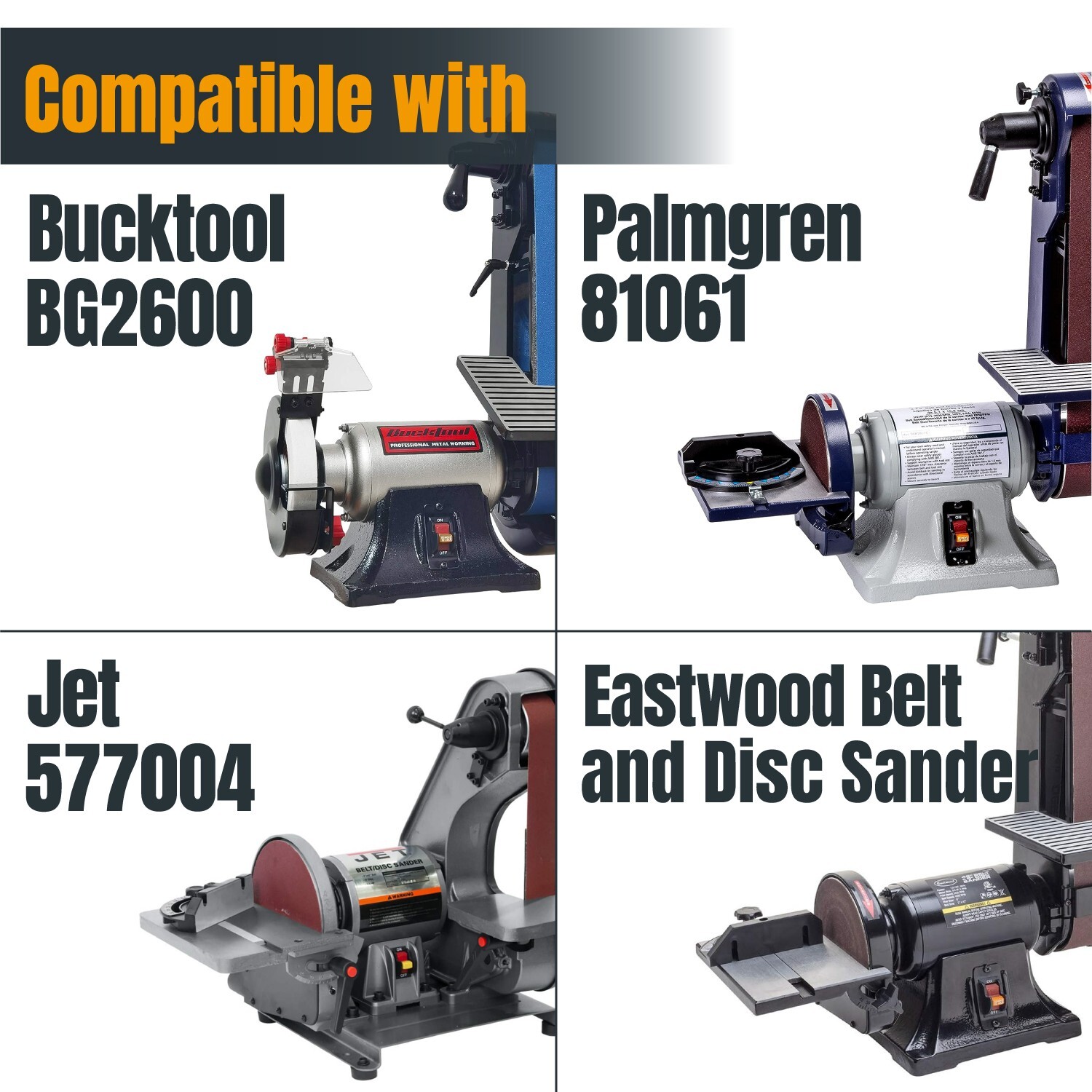 POWERTEC 2 x 42 inch 60 Grit Sanding Belt Aluminum Oxide Sandpaper 10PK 424206A