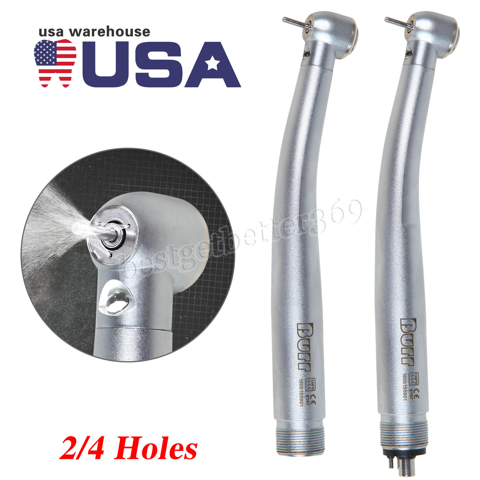 Dental Fiber Optic LED E-generator high speed handpiece 4HOLE/2HOLE NSK Style