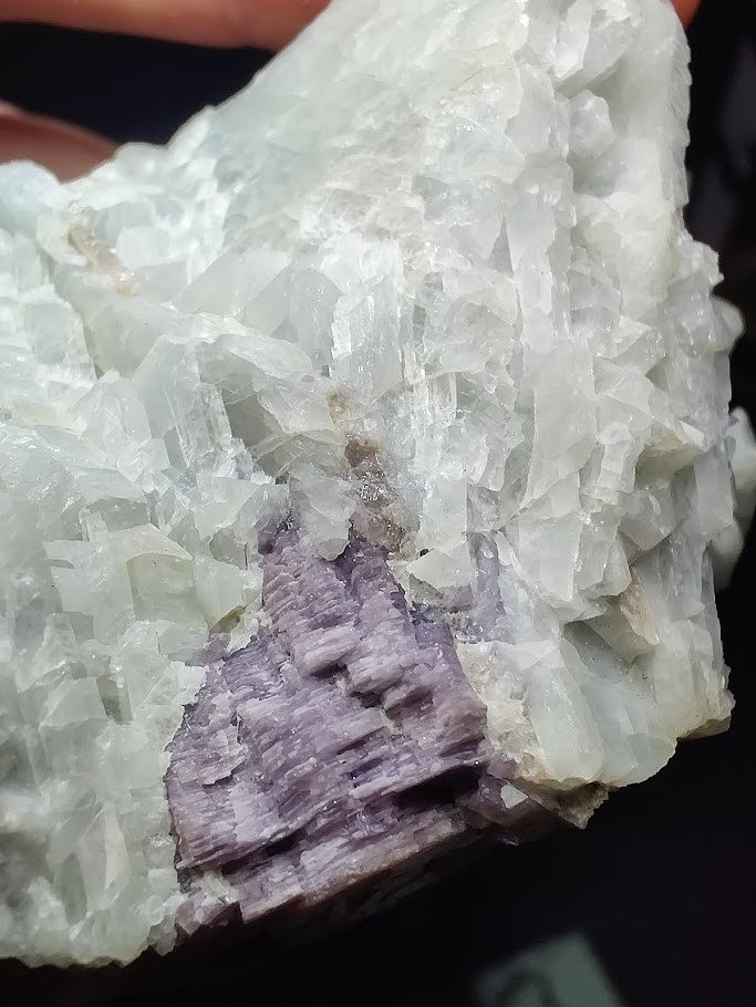 Nice Platy Layers of Blue Cleavelandite var. Albite w/ Lepidolite-Very Aesthetic