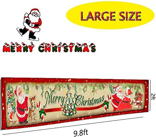 Vintage Christmas Decorations Outdoor Yard Sign Vintage Merry Christmas Banner