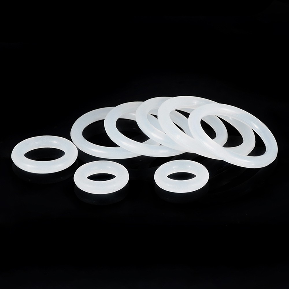 White Silicone O Rings Seals 6mm Cross Section 23-388mm ID Food Grade O Ring