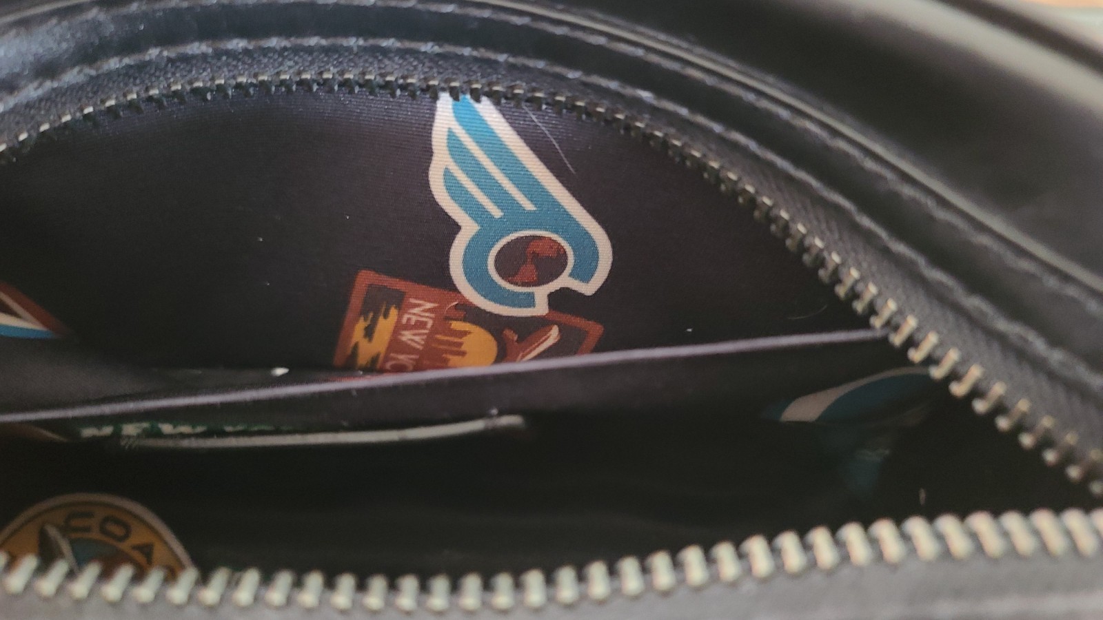 Coach Smooth Black Leather Small Travel Kit 2522 New York NWT 8 3/4" X 5"