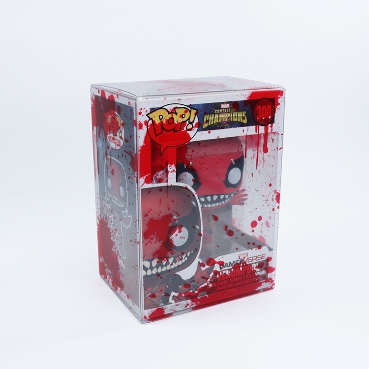 Funko POP! Bloody Red Splatter 0.5mm Protective Cases Storage 4" Display Boxes