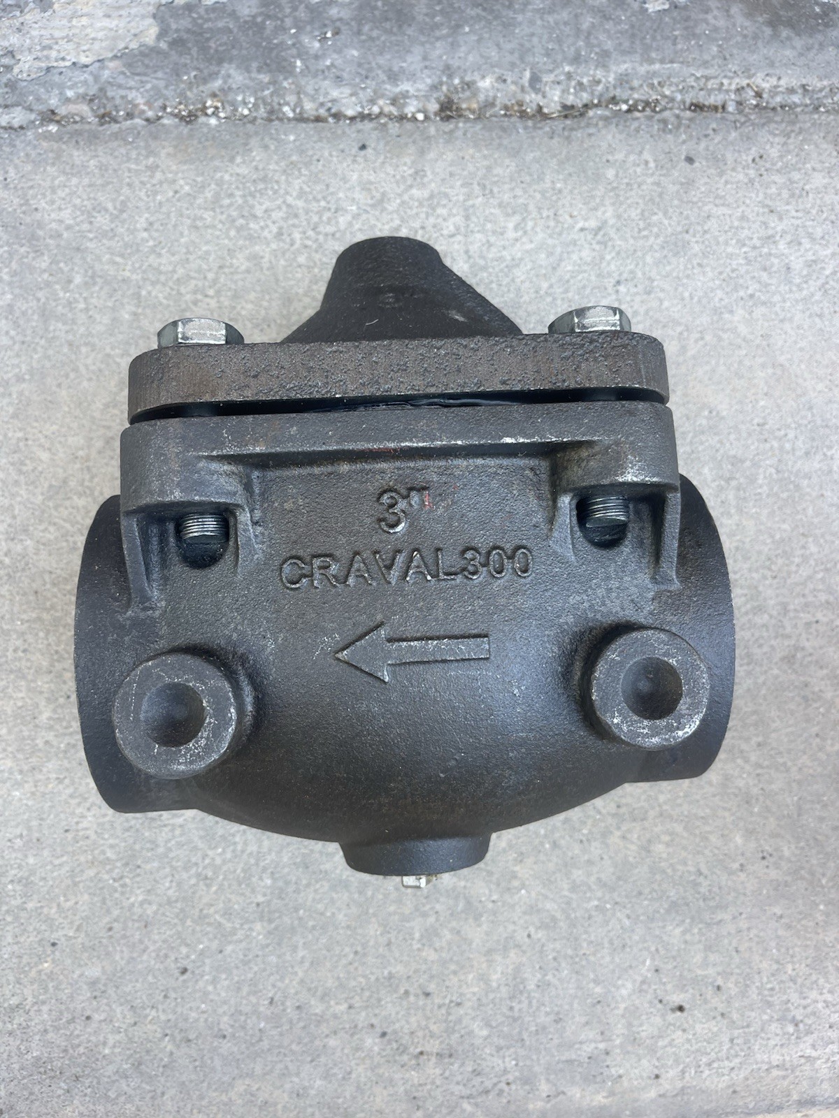 New Steel Craval300 Air Operated Threaded Inline Water Truck Valve 3″ NPT