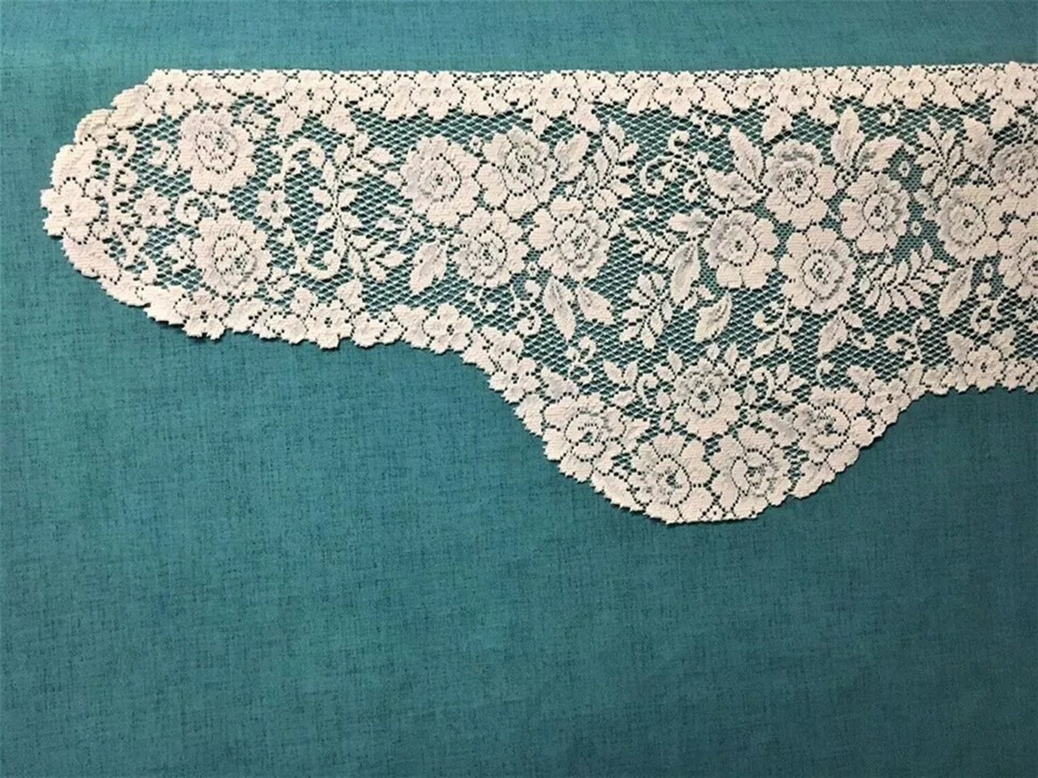 Heritage Lace Mantel Scarf Victorian Rose Ivory 84" x 15.5" Livingroom