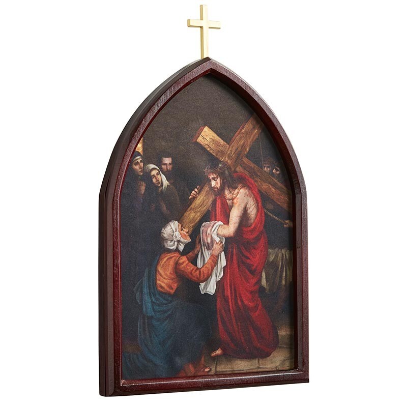 Stations of The Cross Wood Plaque Set, 10'' H. (USUALLY SHIPS WITHIN 2 DAYS)