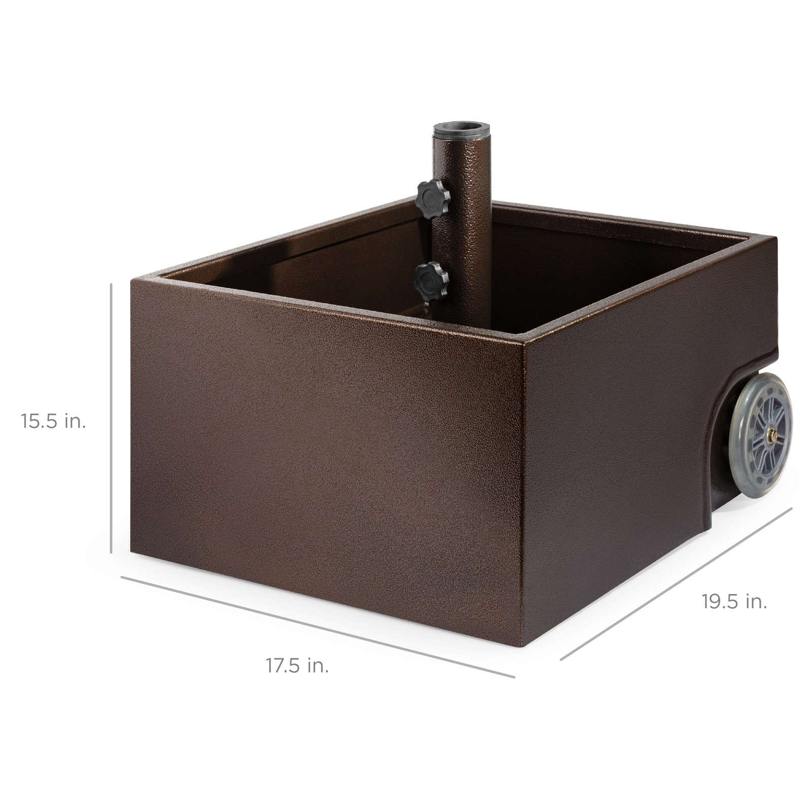 Best Choice Products Portable Steel Umbrella Base Stand Up to 150 lbs Fillable