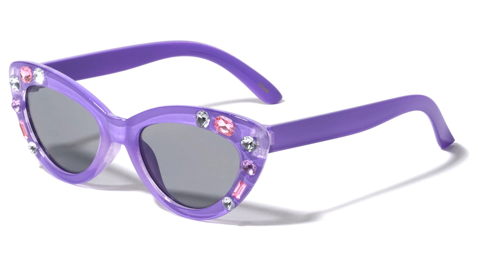 Kids Cat Eye Sunglasses with Rhinestone Accents (K844) *NEW* *FREE Ship*