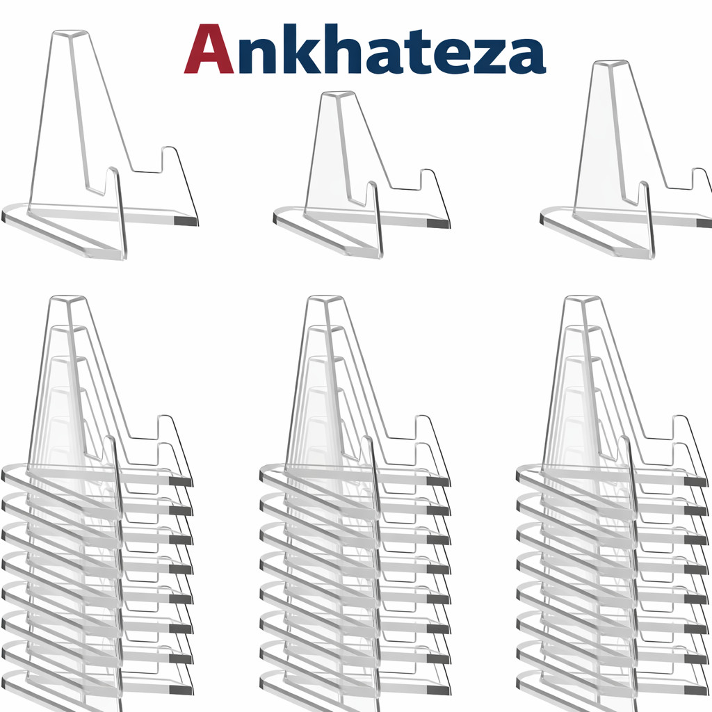 30 Pack Clear Card Stands, Arcylic Card Display for Sports Graded