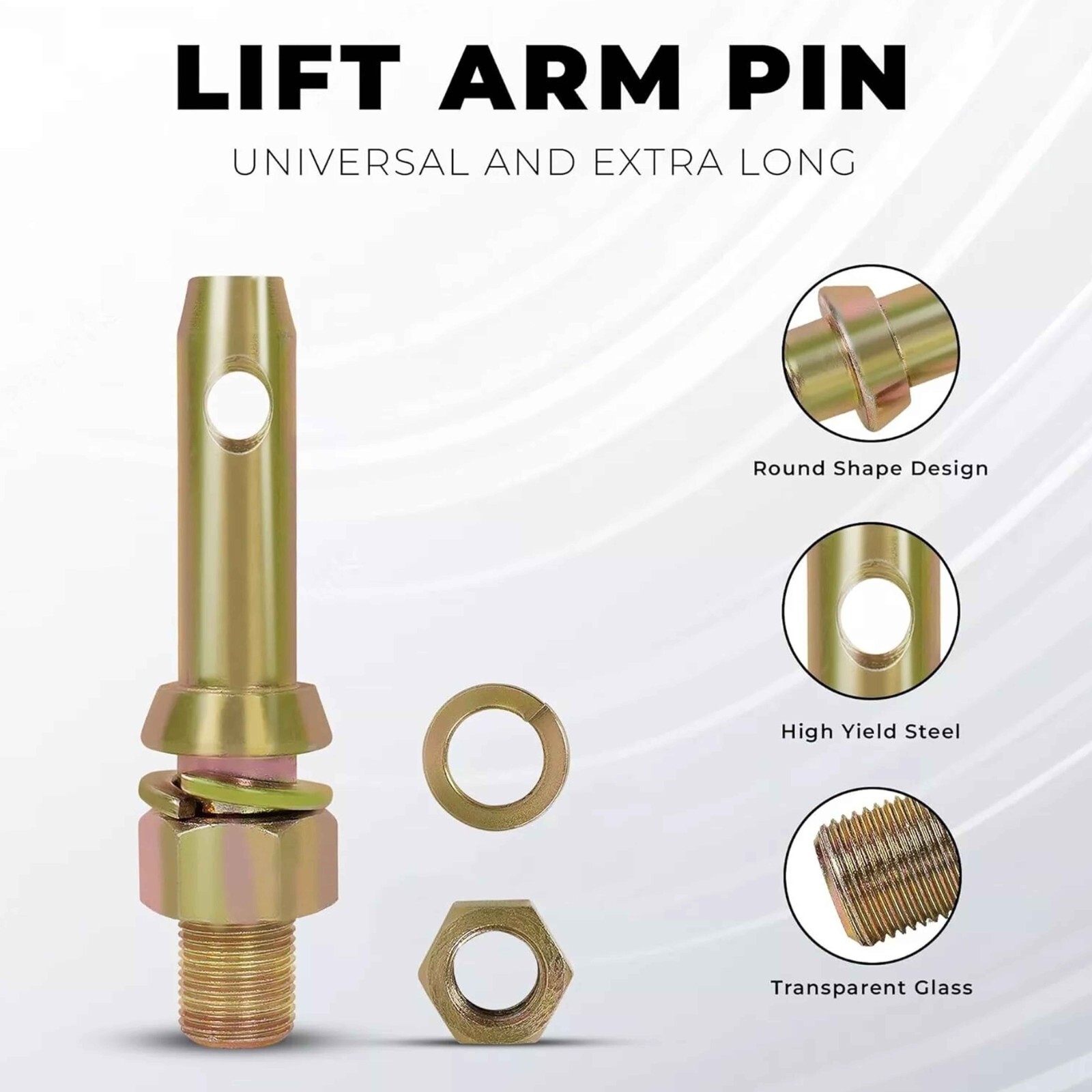 5-1/2" Cat 1 Hitch Pins | Heavy-Duty Forged 3-Pack for Tractors