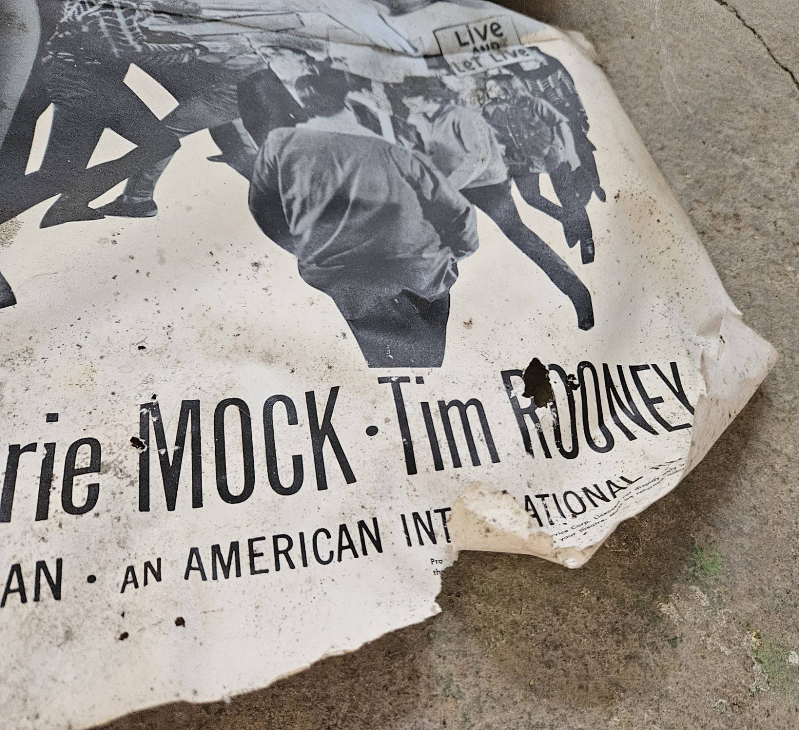 Vintage Original Riot On Sunset Strip 1967 Movie Film Poster SEE DAMAGE RARE🌴🎬