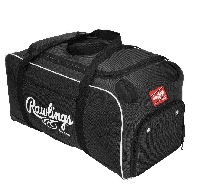 COVERT Duffle Bag | Baseball Softball Equipment | Black | Large Capacity