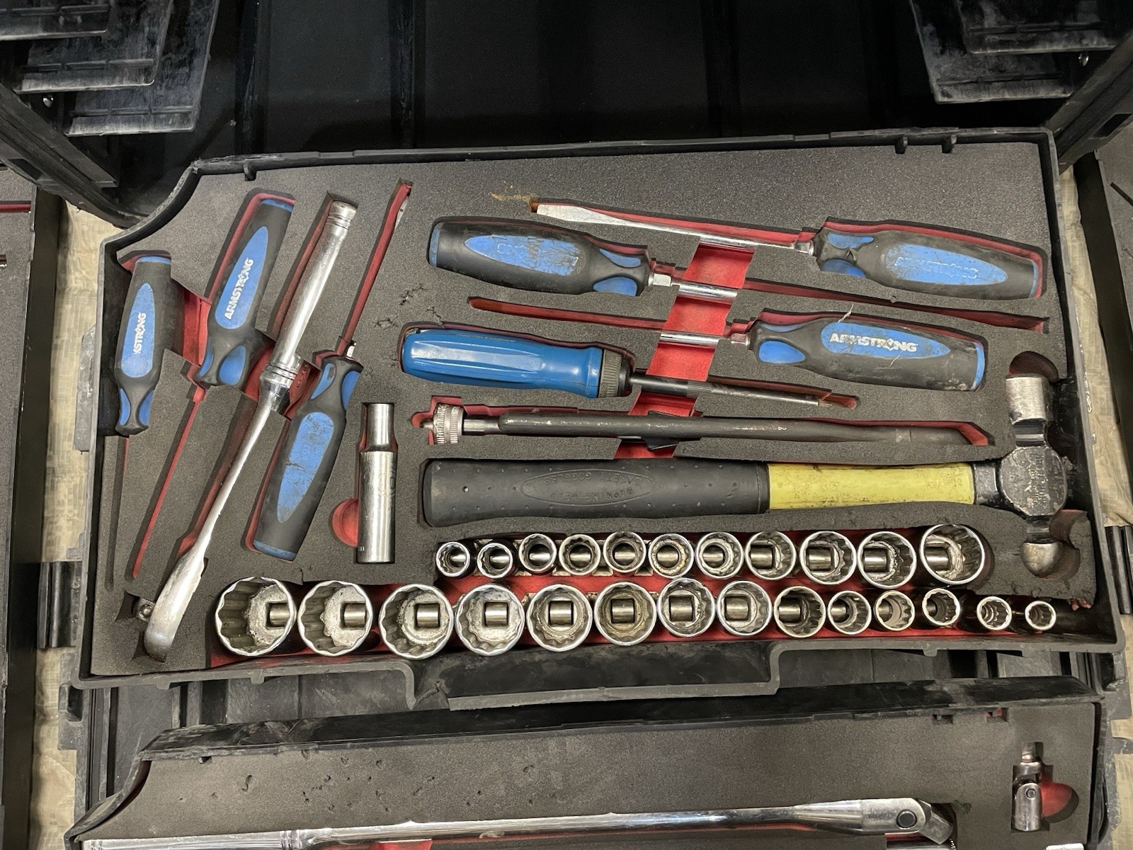 ARMSTRONG MILITARY TOOL KIT SET GENERAL MECHANIC USMC GMTK with Top Tray