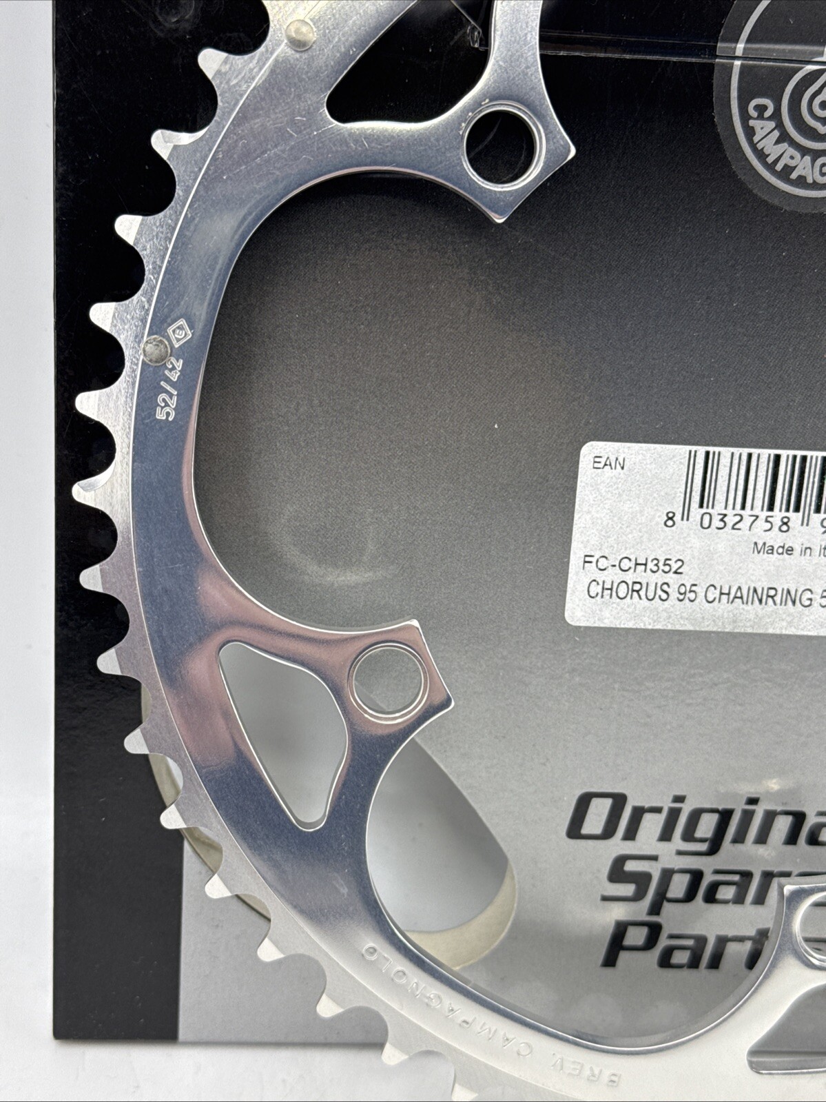 Campagnolo CHORUS 8 & 9-Speed 135mm BCD 52-tooth Large Chainring Classic Silver