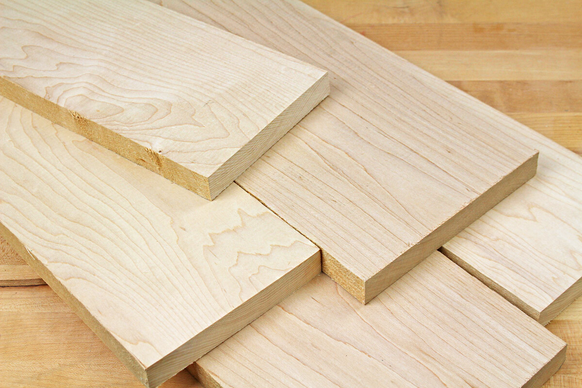 3/4" x 4" x 36" HARD MAPLE 4 Pack Wood Boards DIY Shelf Sign Craft Furniture